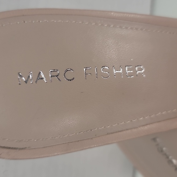 Marc Fisher Dacorin Quilted Studded Pink Heels - Picture 4 of 9